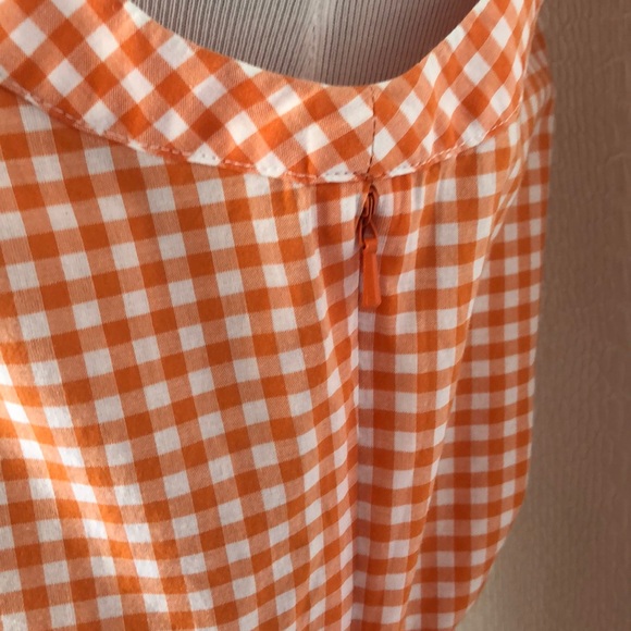NAUTICA GINGHAM ORANGE TOP 🧡 - Picture 4 of 8
